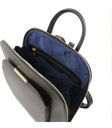 Τσάντα Πλάτης Δερμάτινη Tuscany Leather TL141631 Μαύρο