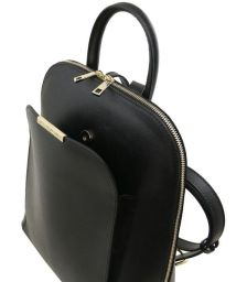Τσάντα Πλάτης Δερμάτινη Tuscany Leather TL141631 Μαύρο