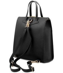Γυναικεία Τσάντα Πλάτης & Ώμου Δερμάτινη Tuscany Leather TL142211 Μαύρο