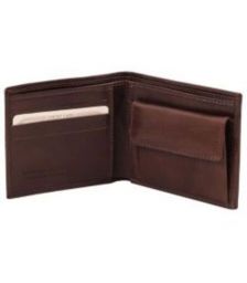 Ανδρικό Πορτοφόλι Δερμάτινο Tuscany Leather TL140761 Καφέ σκούρο
