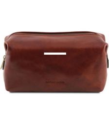 Θήκη Τσαντάκι Καλλυντικών Δερμάτινο Smarty S Tuscany Leather TL141220 Καφέ