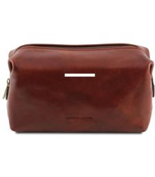 Θήκη Τσαντάκι Καλλυντικών Δερμάτινο Smarty L Tuscany Leather TL141219 Καφέ