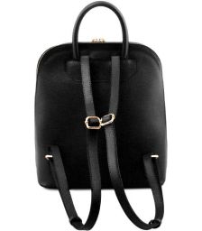 Τσάντα Πλάτης Δερμάτινη Tuscany Leather TL141631 Μαύρο