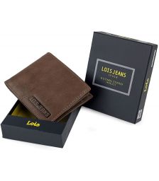 Πορτοφόλι Ανδρικό Δερμάτινο Lois 201413-02 Καφέ Ανοιχτό