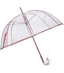 Ομπρέλα Χειροκίνητη Μπαστούνι BENZI Καφέ PA060