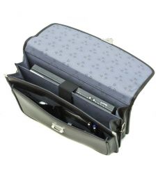 Τσάντα Χαρτοφύλακας Δερμάτινο 15'' DAVIDTS Μαύρο 462101-01