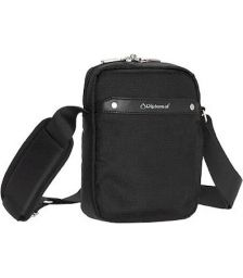 Τσαντακι Ώμου Μεγαλο με Δερματινες Λεπτομερειες Diplomat LV113 Μαύρο