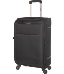 Βαλίτσα Μεσαία με 4 Ρόδες Diplomat ZC6040 Μαυρο