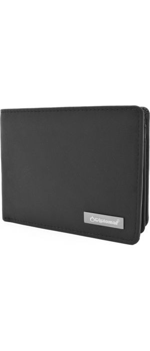 Ανδρικό Δερμάτινο Πορτοφόλι Οριζόντιο Diplomat MN414 Μαυρο