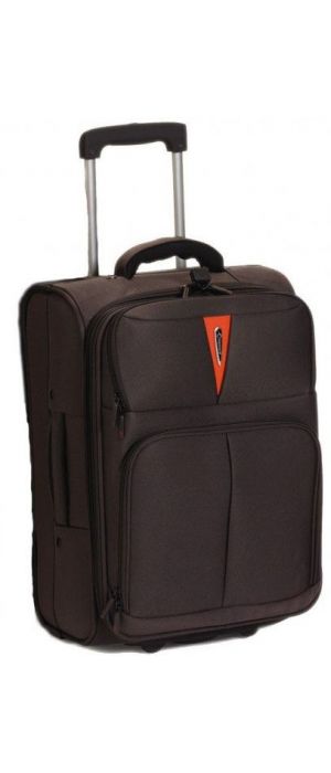 Βαλίτσα καμπίνας τρόλευ Diplomat ZC 6100 51x35x21εκ Καφέ