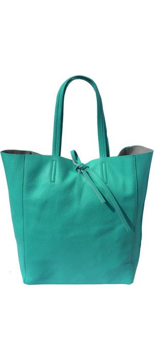 Δερματινη Τσαντα Ωμου Babila Firenze Leather 9121 Τυρκουαζ