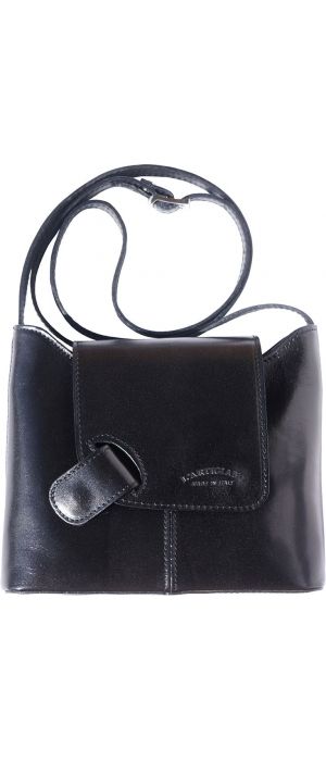 Γυναικεια Τσαντα Ωμου Firenze Leather 209 Μαύρο
