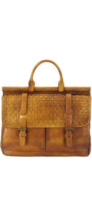 Δερματινος Χαρτοφυλακας Florine Firenze Leather 68155 Μπεζ