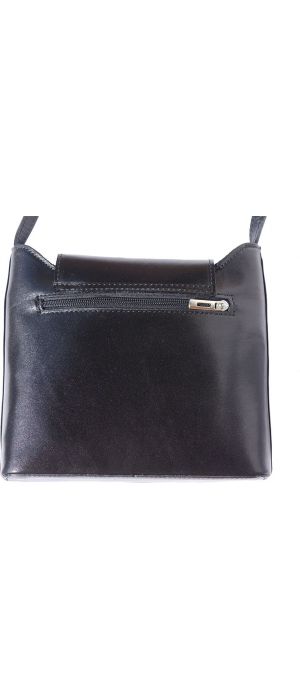 Γυναικεια Τσαντα Ωμου Firenze Leather 209 Μαύρο