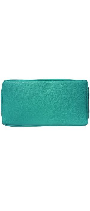 Δερματινη Τσαντα Ωμου Babila Firenze Leather 9121 Τυρκουαζ