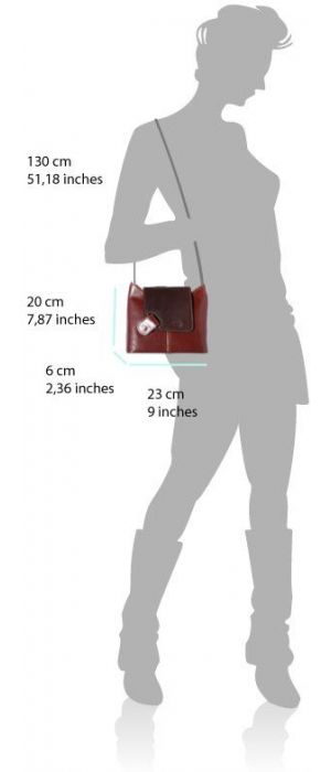 Γυναικεια Τσαντα Ωμου Firenze Leather 209 Μαύρο