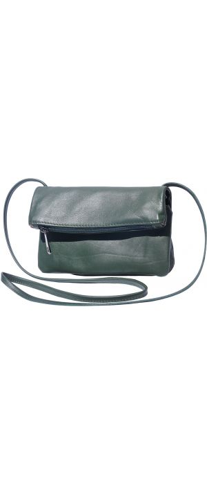 Δερματινο Τσαντακι Φακελος Anita Firenze Leather 3601 Σκουρο Πρασινο