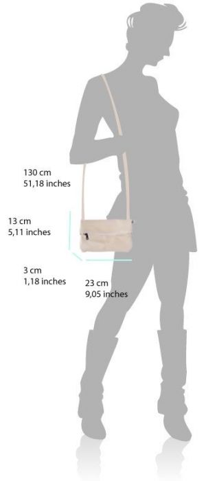 Δερματινο Τσαντακι Φακελος Anita Firenze Leather 3601 Σκουρο Πρασινο