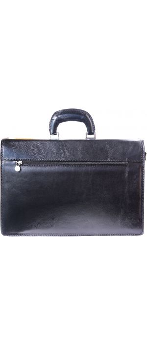 Δερμάτινος Χαρτοφύλακας 3 Θέσεων Firenze Leather 7617 Μαύρο