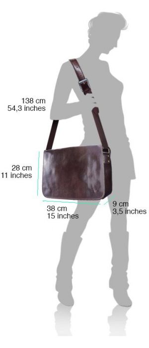 Δερμάτινη Τσάντα Ταχυδρόμου Firenze Leather 6548 Καφε