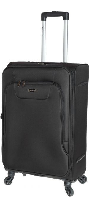 Βαλίτσα Μεσαία 67cm με 4 Ρόδες & Επέκταση Diplomat ZC984-61 Μαύρο