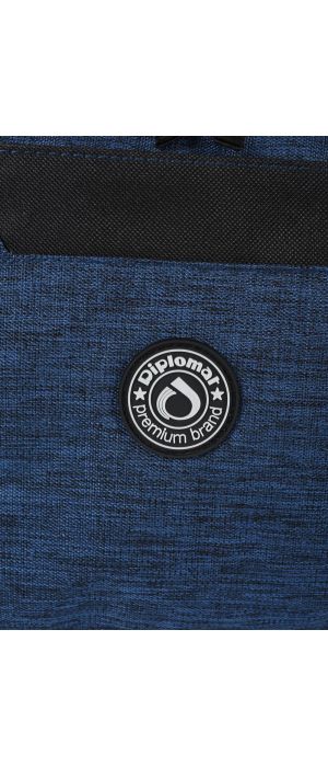 Σακ Βουαγιαζ 50cm με πλαινές θηκες Diplomat SAC60-50 Μπλε/Μαύρο