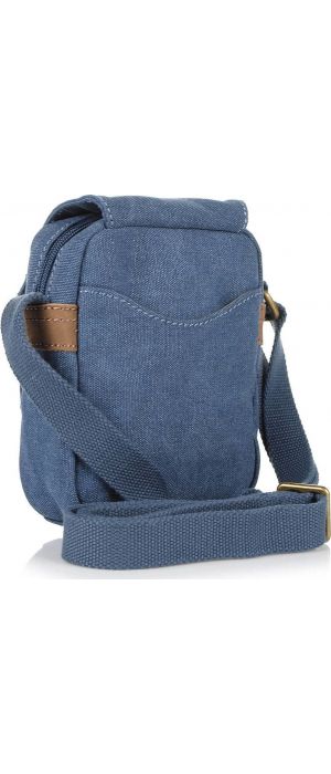 Τσαντάκι Ωμου 19cm με Αγκράφα Vintage Diplomat Tr21 Denim