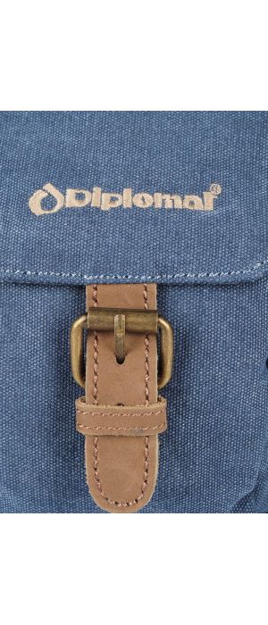 Τσαντάκι Ωμου 19cm με Αγκράφα Vintage Diplomat Tr21 Denim
