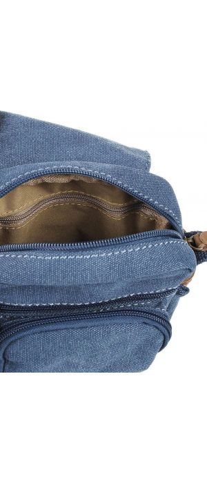 Τσαντάκι Ωμου 19cm με Αγκράφα Vintage Diplomat Tr21 Denim