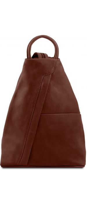 Γυναικείο Τσαντάκι Δερμάτινο Shanghai TL140963 Καφέ Tuscany Leather