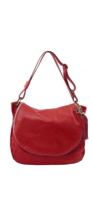 Γυναικεία Τσάντα Δερμάτινη TL141110 Κόκκινο Tuscany Leather
