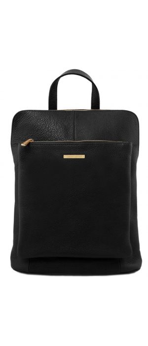 Γυναικεία Τσάντα Πλάτης - Ώμου Δερμάτινη TL141682 Μαύρο Tuscany Leather