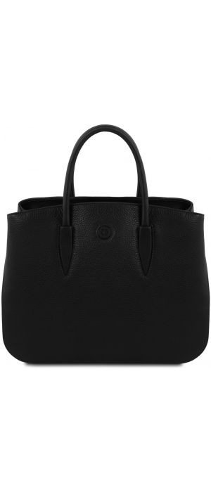 Γυναικεία Τσάντα Δερμάτινη Camelia Μαύρο Tuscany Leather
