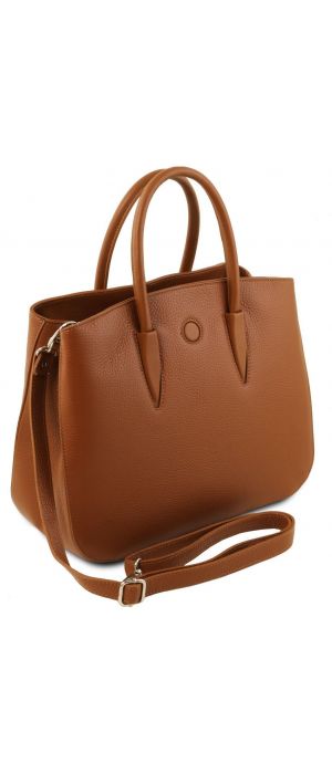 Γυναικεία Τσάντα Δερμάτινη Camelia TL141728 Κονιάκ Tuscany Leather