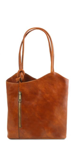 Γυναικεία Τσάντα Δερμάτινη Patty Μελί Tuscany Leather