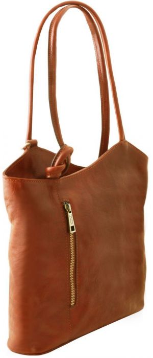 Γυναικεία Τσάντα Δερμάτινη Patty Μελί Tuscany Leather