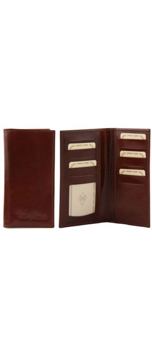 Δερμάτινο Πορτοφόλι / Θήκη TL140784 Καφέ Tuscany Leather