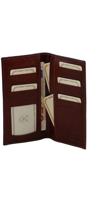 Δερμάτινο Πορτοφόλι / Θήκη TL140784 Καφέ Tuscany Leather