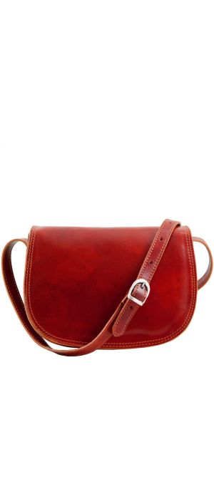 Γυναικεία Τσάντα Δερμάτινη Isabella Κόκκινο Tuscany Leather