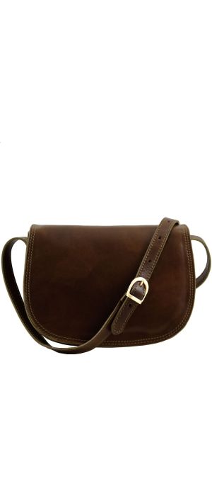 Γυναικεία Τσάντα Δερμάτινη Isabella Καφέ σκούρο Tuscany Leather