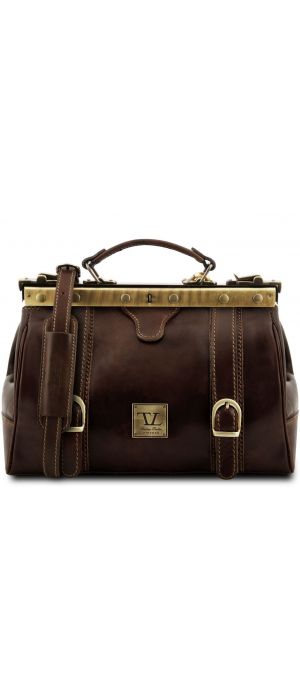 Ιατρική Τσάντα Δερμάτινη Mona Lisa Καφέ σκούρο Tuscany Leather