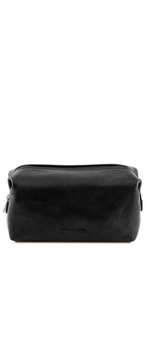 Θήκη - Τσαντάκι Καλλυντικών Δερμάτινο Smarty S Μαύρο Tuscany Leather