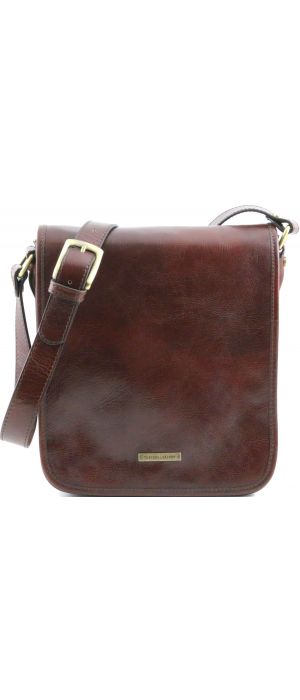 Ανδρικό Τσαντάκι Δερμάτινο Messenger TL141255 Καφέ Tuscany Leather