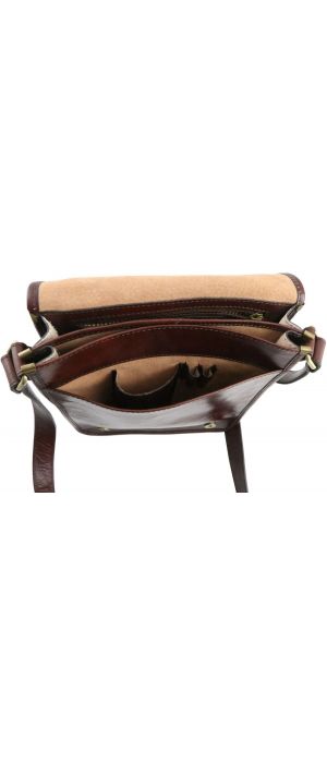 Ανδρικό Τσαντάκι Δερμάτινο Messenger TL141255 Καφέ Tuscany Leather