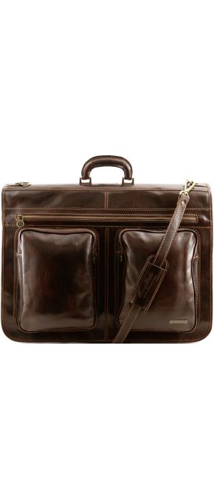 Βαλίτσα / Θήκη Ενδυμάτων Δερμάτινη Tahiti TL3030 Καφέ σκούρο Tuscany Leather