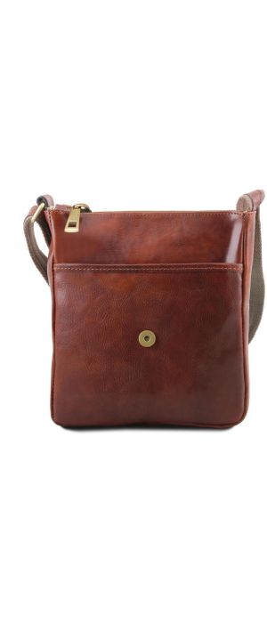 Ανδρικό Τσαντάκι Δερμάτινο John Καφέ Tuscany Leather