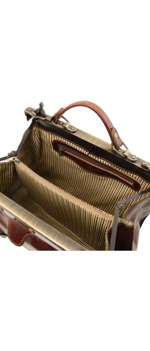 Ιατρική Τσάντα Δερμάτινη Mona Lisa Καφέ σκούρο Tuscany Leather