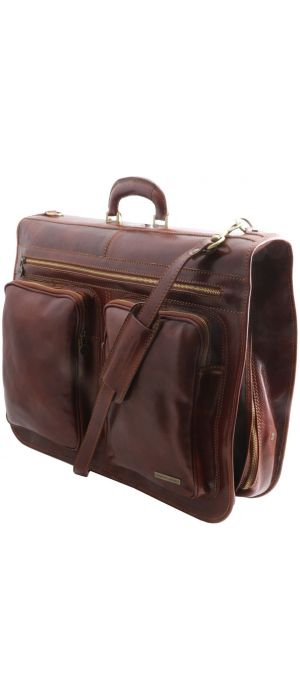 Βαλίτσα / Θήκη Ενδυμάτων Δερμάτινη Tahiti TL3030 Καφέ σκούρο Tuscany Leather