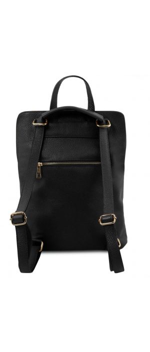 Γυναικεία Τσάντα Πλάτης - Ώμου Δερμάτινη TL141682 Μαύρο Tuscany Leather