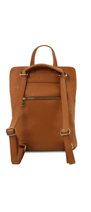 Γυναικεία Τσάντα Πλάτης - Ώμου Δερμάτινη TL141682 Κονιάκ Tuscany Leather